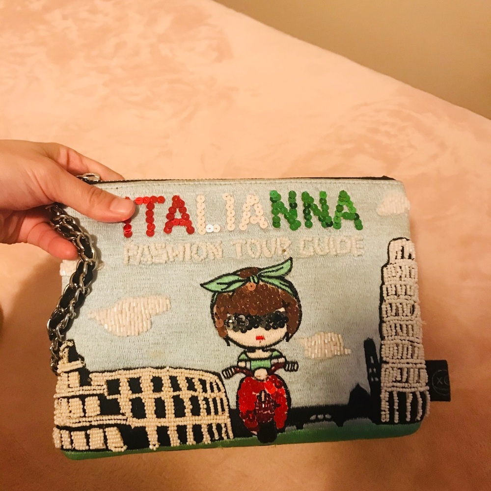 House of Mua Mua clutch handbag bag glitter